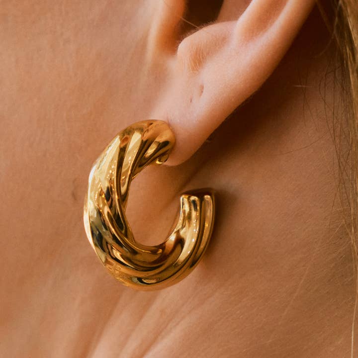 Nikki Smith Designs - Wholesale Hoop Earrings - Chunky Twist Hoops2