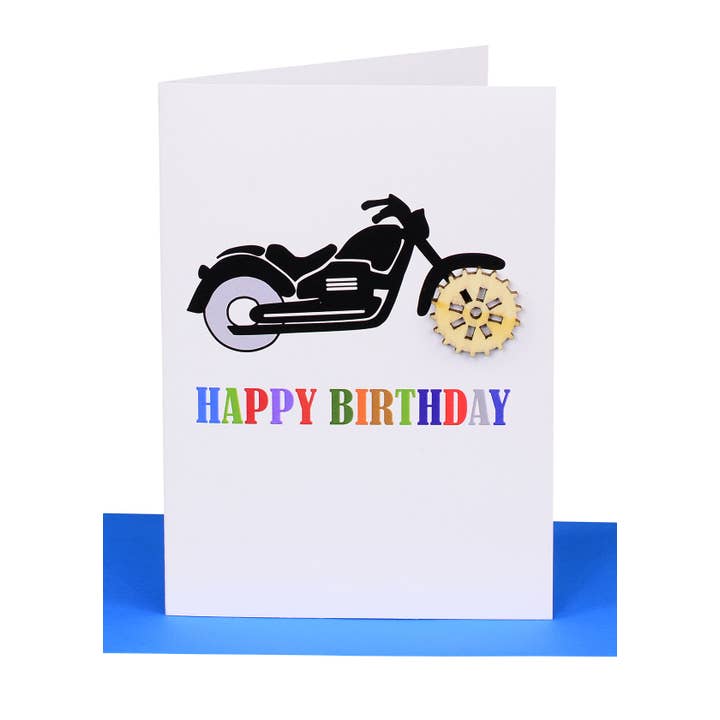 Lil's Cards – wholesale Birthday card – Happy Birthday Greeting Card - Motorbike