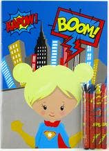 Tiny Mills - Vendita all'ingrosso Libro da colorare e attività - Bambini e neonati - Libri da colorare supereroi con pastelli bomboniere14