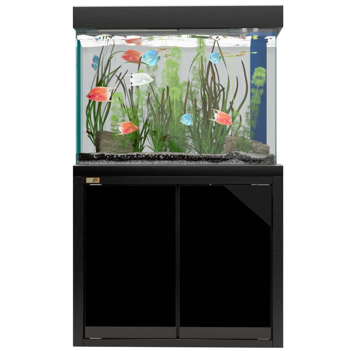 Aqua Dream 100 Gallon Fish Tank Aquarium Tempered Glass Black for wholesale by AQUA DREAM