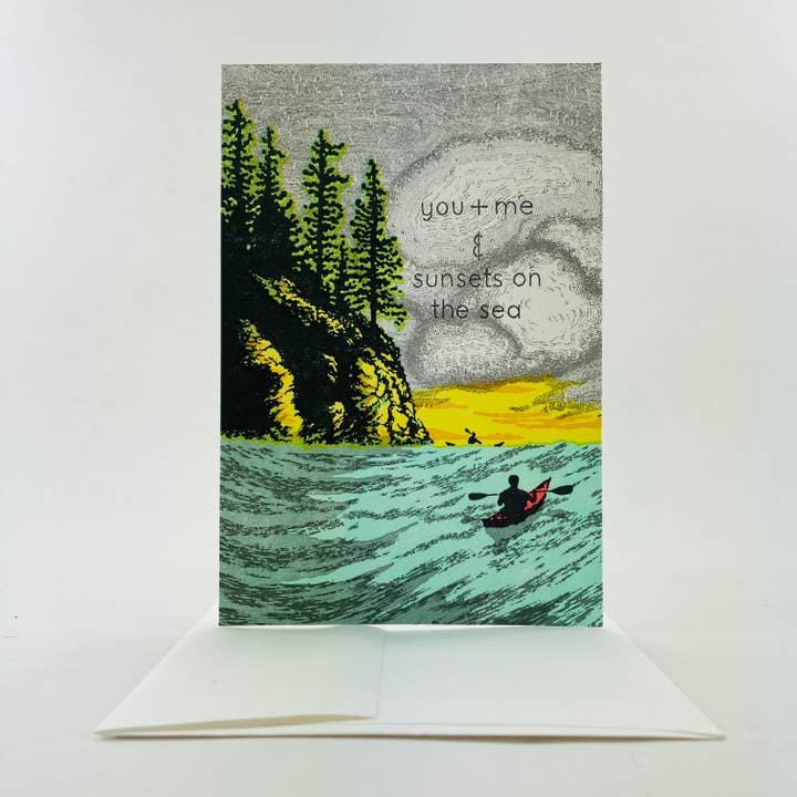 You + Me and sunsets on the sea for wholesale by Old School Stationers