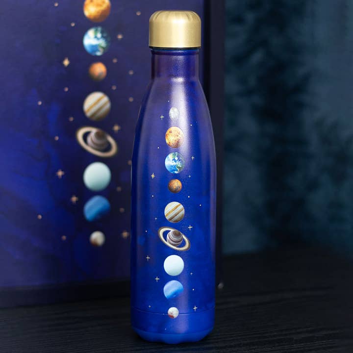 Solar System Metal Water Bottle for wholesale by Something Different Wholesale
