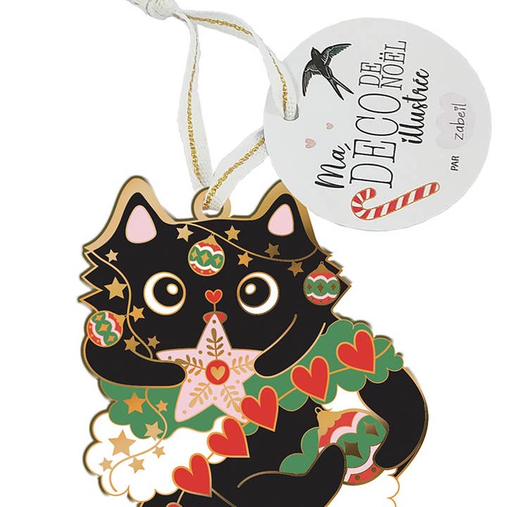 Christmas hanging ornament (10 cm) - Maison Bonbon (cat) for wholesale by Maison Royal Garden