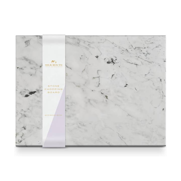White Marble Chopping Board for wholesale by Silk Route Spice Company
