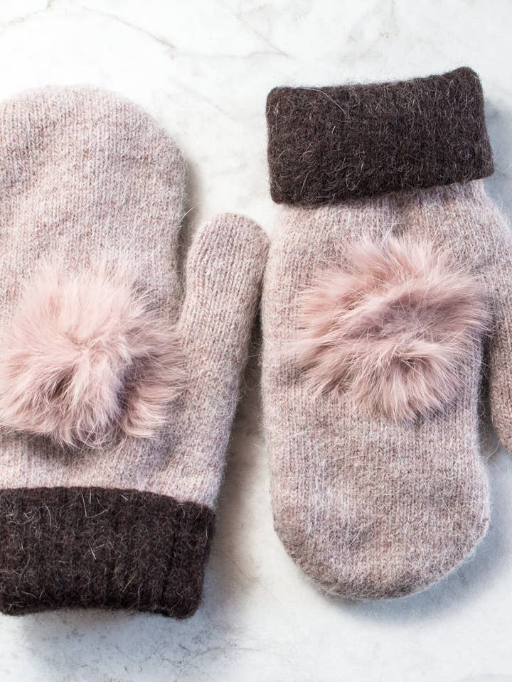 Mitaines en laine mélangée pour la vente par Hipster Row