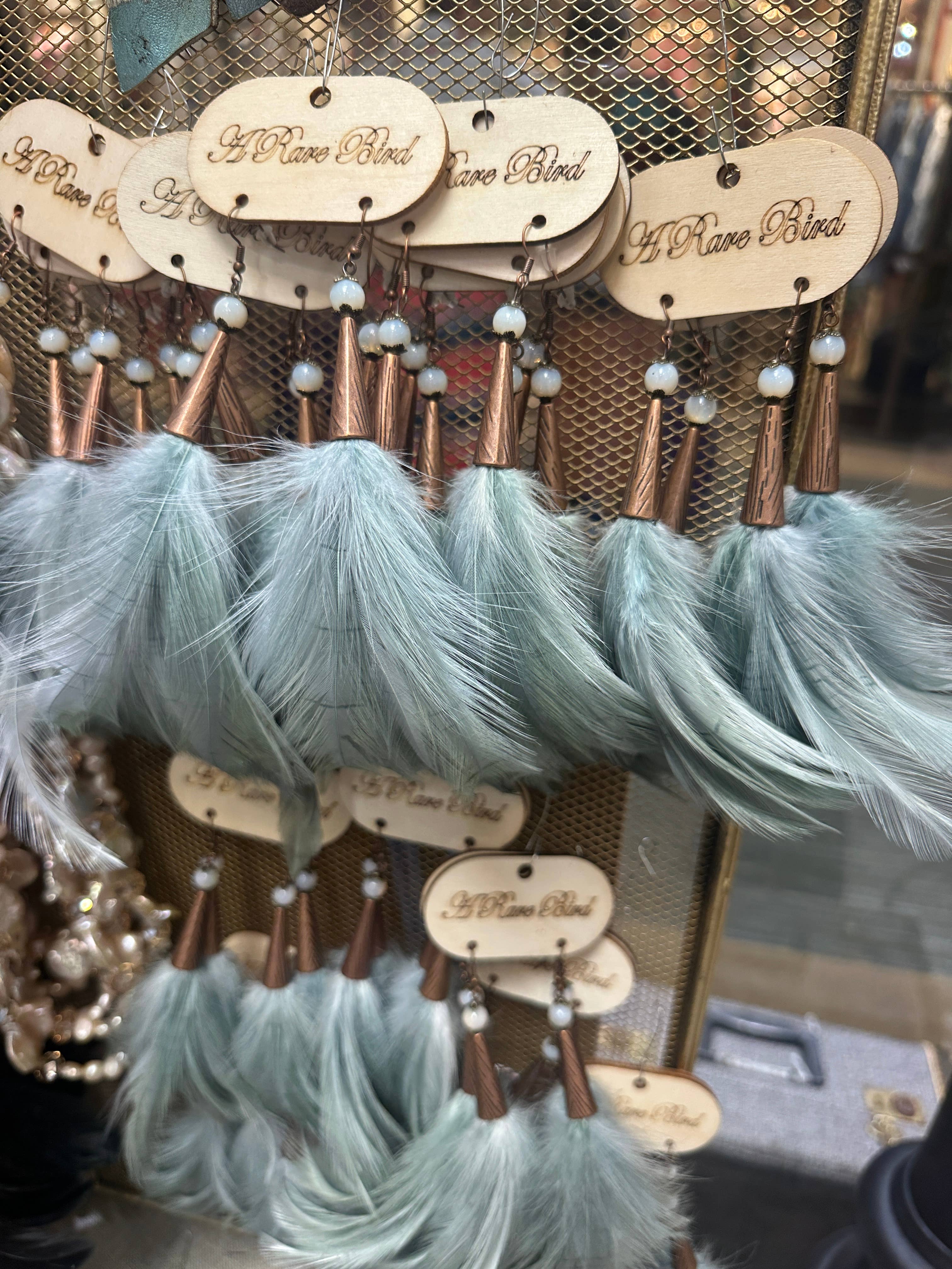 A Rare Bird Shop - Wholesale Tassel Earrings - Feather your Nest Sage Earrings1