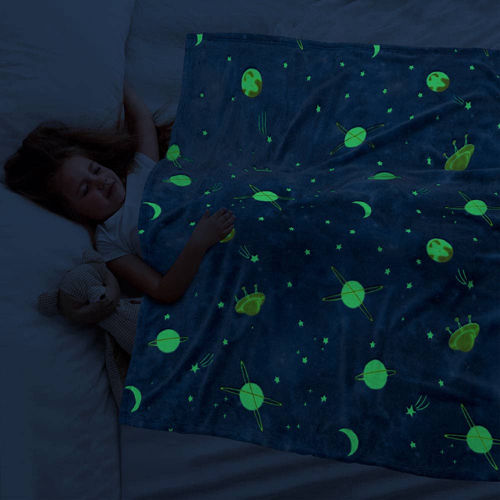 Pavilia – wholesale Throw blanket – Glow In The Dark Fleece Throw Blanket46