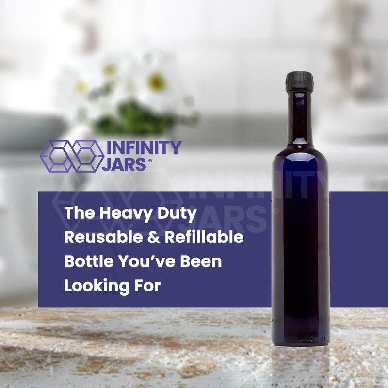 Infinity Jars – wholesale Jar – 500 ml Long Neck Glass Bottle3