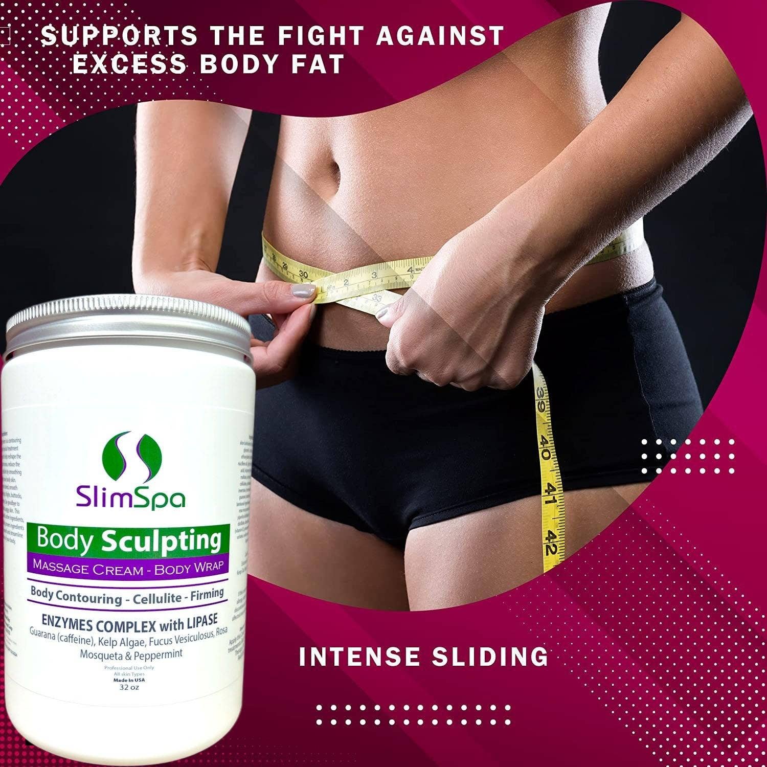 SlimSpa The Body Care Specialists - Wholesale Body Cream/Lotion - Body Sculpting Cream 32 oz2