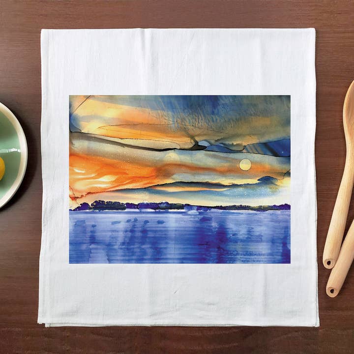 Abend 33 Küchentuch für den Großhandel von Allport Editions