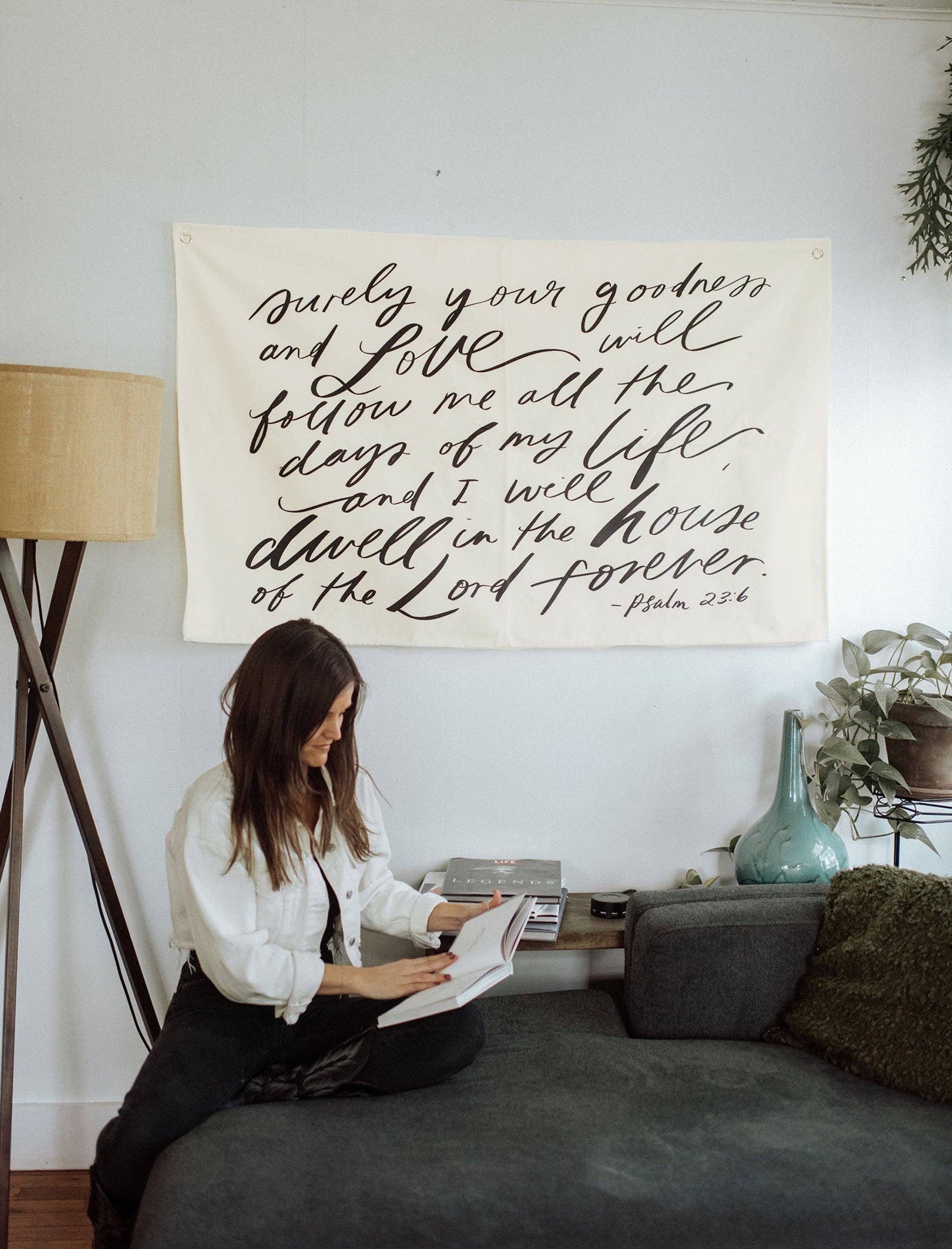 Jenessa Wait - Wholesale Banner - Large Canvas Banner: Surely your Goodness