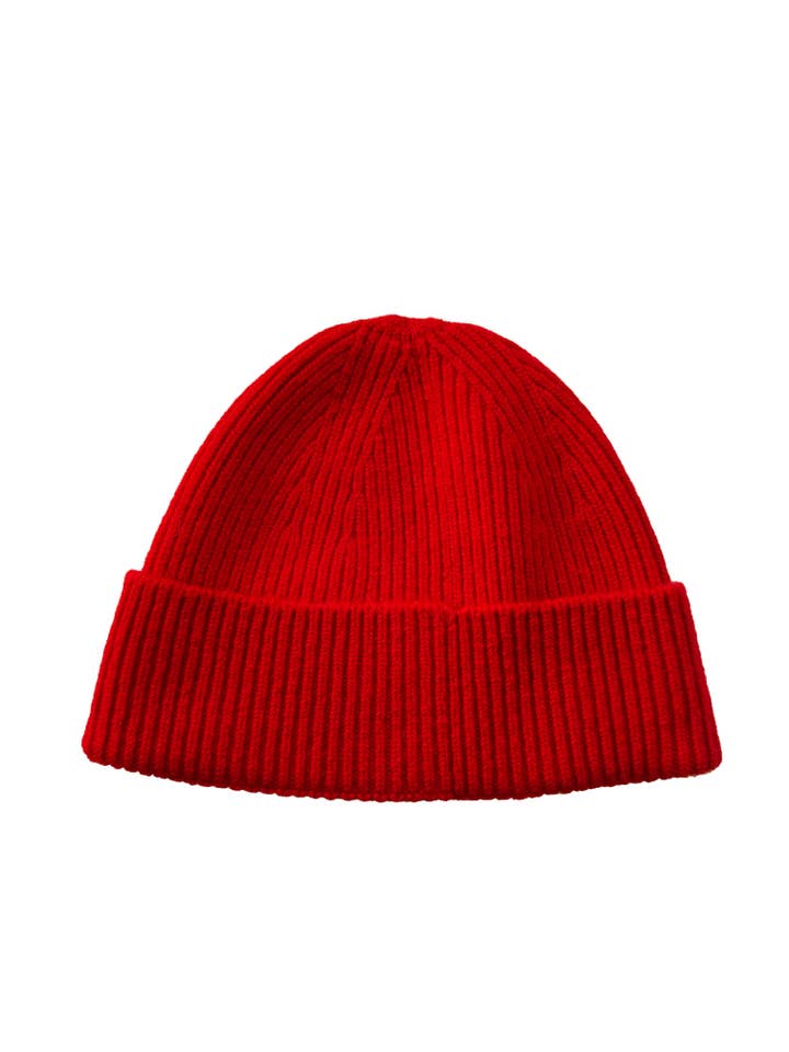 Gorro Ox Haven rojo unisex para venta al por mayor de Oxford Meadow Cashmere