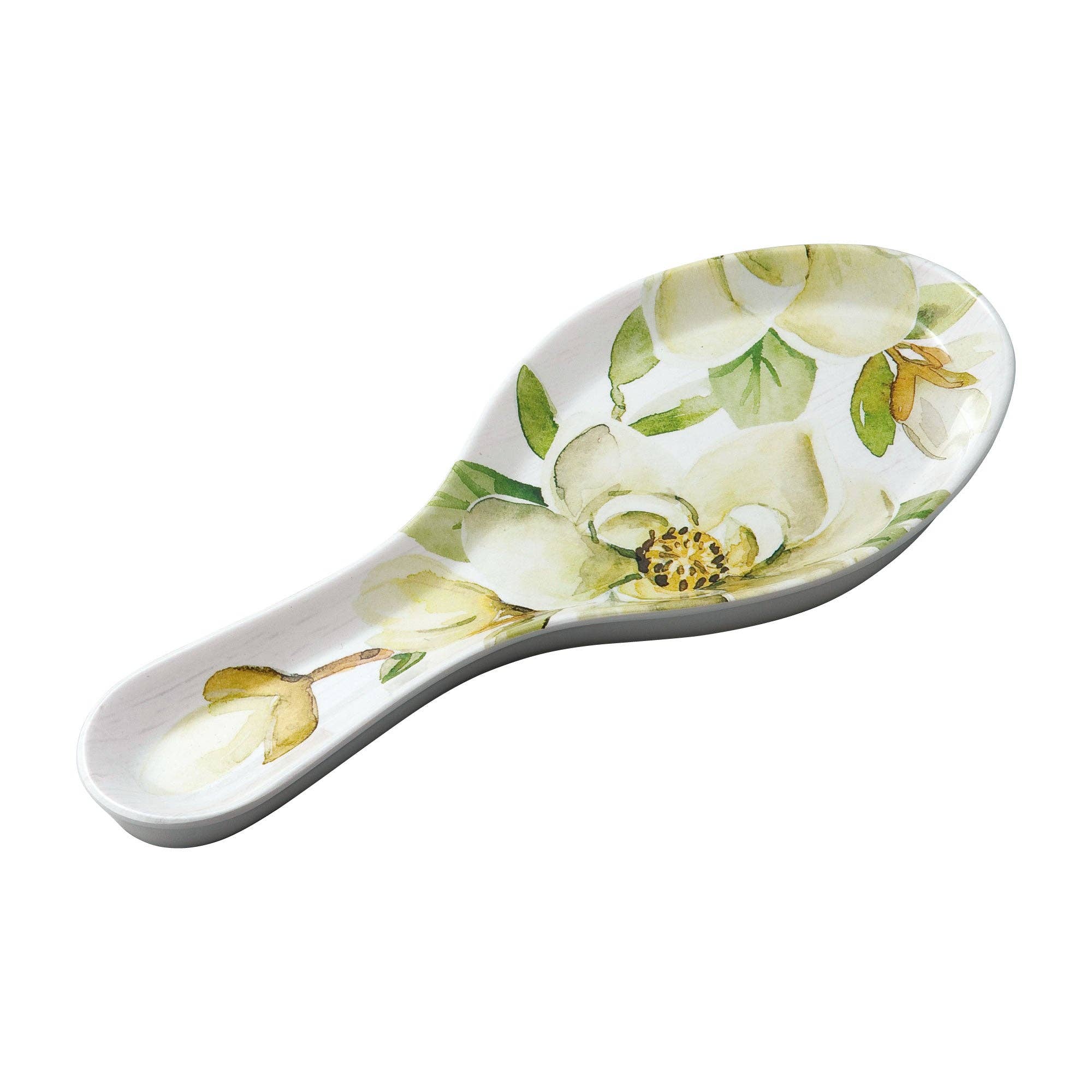 Supreme Housewares - Wholesale Spoon Rest - Magnolia Melamine Spoon Rest0