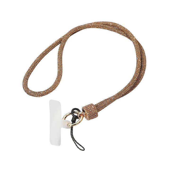 Sensibling Corp. - Wholesale Keychain – Women's - Bling Studded Phone Loop Holder Keyring Lanyard20