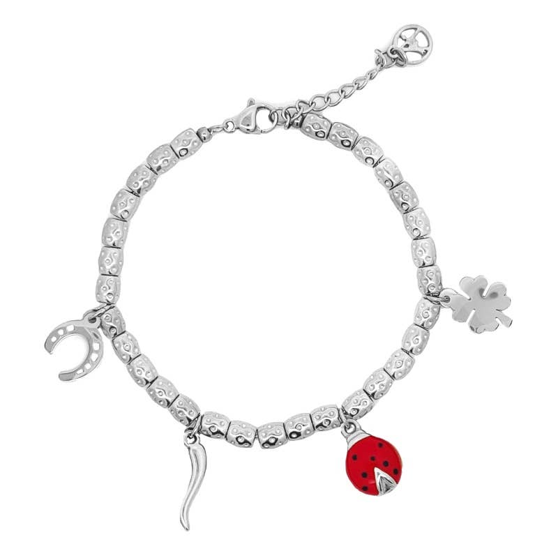 AMORINO SRL - Wholesale Charm/Dangle Bracelet - LUCKY CHARM NUGGET BRACELET - JN23108E1600