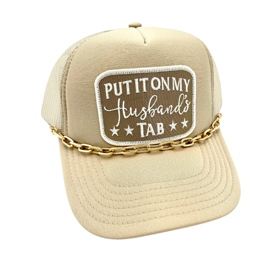 Billie Jane's Trucker Hats - Wholesale Trucker Hat - Women's - Put It On My Husband's Tab . Embroidered Patch .Trucker Hat 6