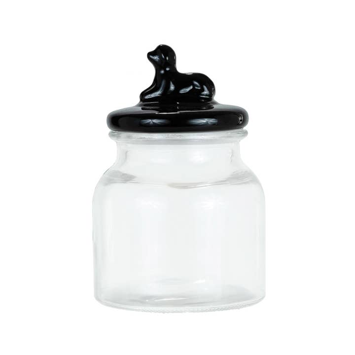 Frasco de Vidro Cosmopawliton Cachorro Preto por atacado de Amici Home