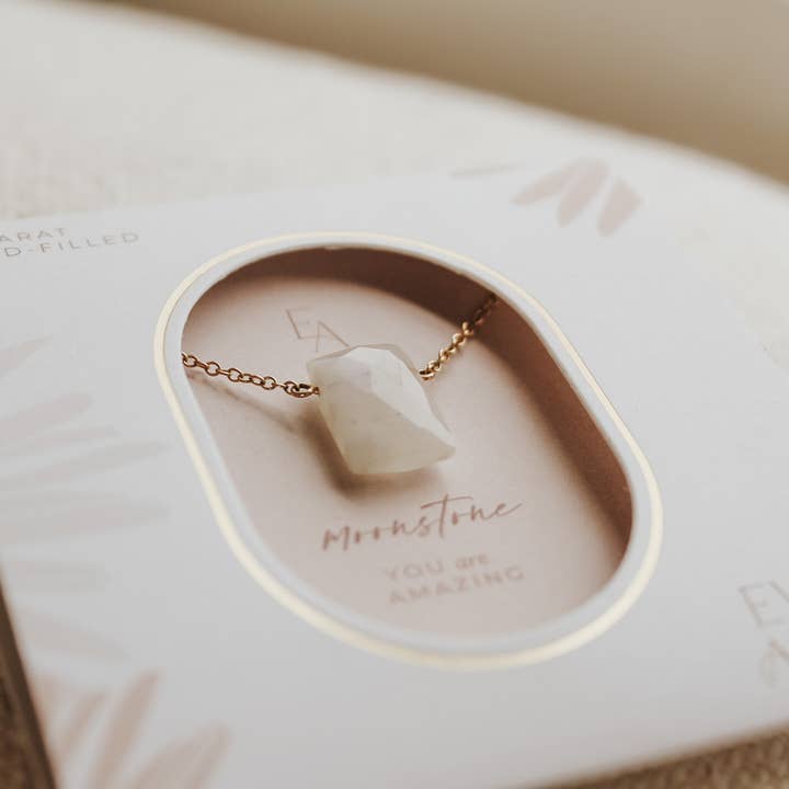 Moonstone Ice Necklace for wholesale by Ever Aster