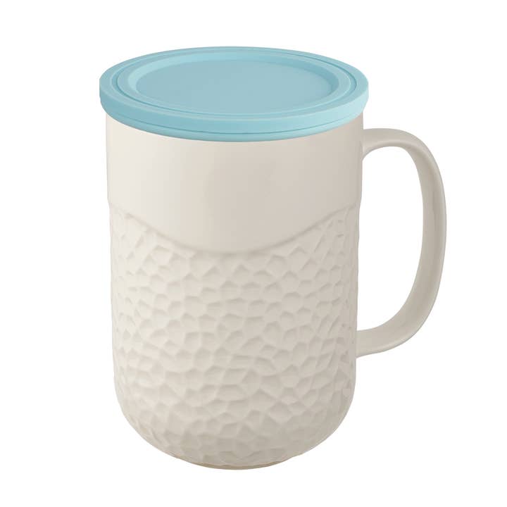 CasaWare - Wholesale Tea Strainer/Infuser - 15oz Tea Infuser Mug Coral