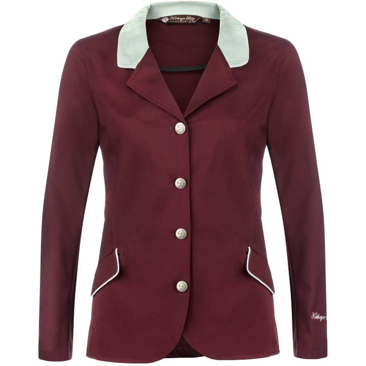 Harrisburg Jakke - Bourgogne med salvie for engroshandel hos Kathryn Lily Equestrian