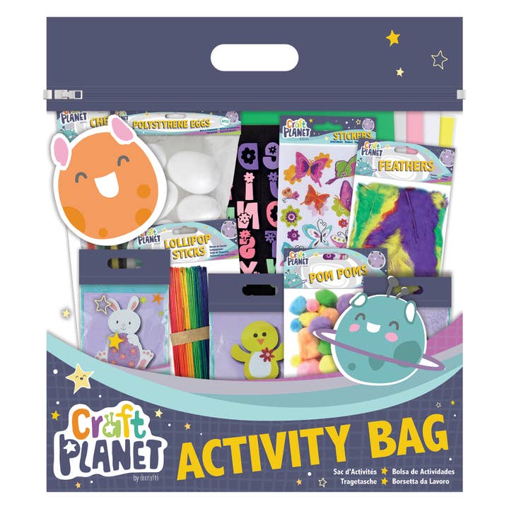 West Design Products - Wholesale DIY Craft Kit - Kids - Craft Planet Goody Bag Easter, Activities Pack