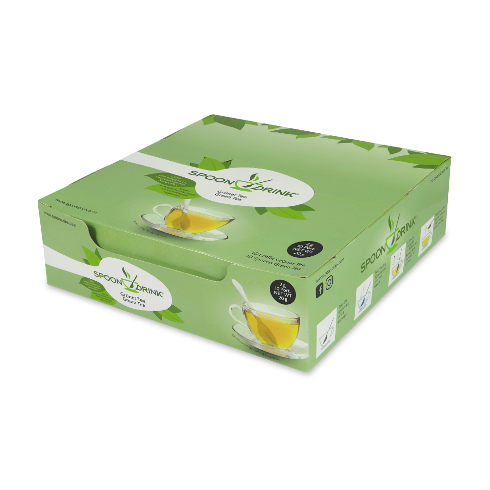 Spoondrink - Wholesale Health/Detox Tea - Spoondrink Grüner Tee 10er Karton1