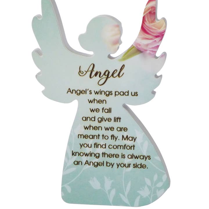 Placa de anjo rosa celestial de 8,25”: anjo por atacado de Tobin Tate