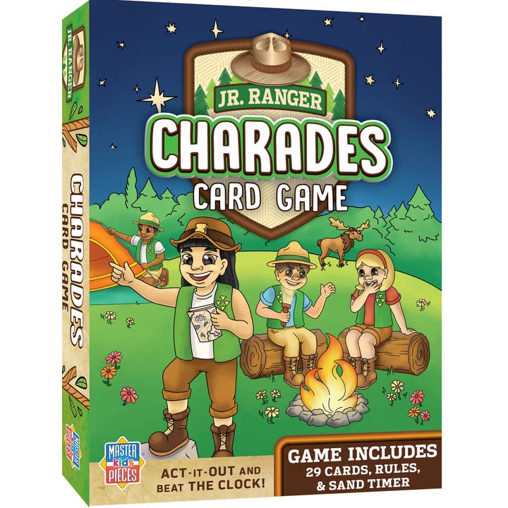 Jr. Ranger Charades Card Game for wholesale by Masterpieces Puzzles