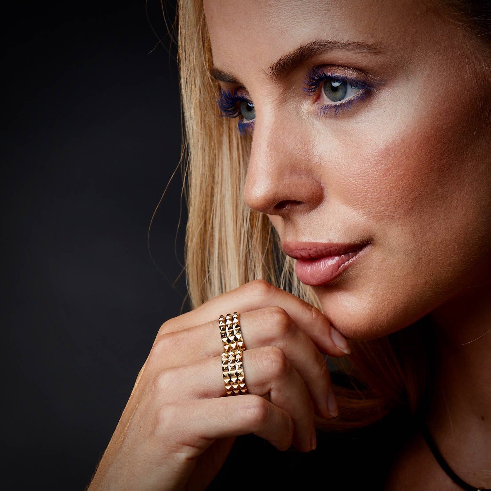 Bud To Rose - Wholesale Band/Stacked Ring - Lexie Ring Gold1