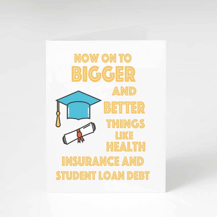 Tarjeta de graduación Bigger and Better Things para venta al por mayor de Sassper Goods
