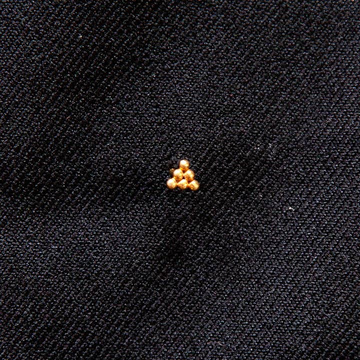 JAYA MOKSHA - Wholesale Nose Ring - Gold Plated Triangle Nose Stud / Gold Tantra Jewelry3