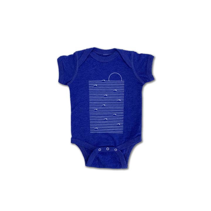 Zen Baby Onesie - Royal Blue for wholesale by Ohana