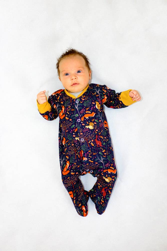 LOLA+BLAKE - Wholesale Jumpsuit - Baby - Woodland Babygrow1