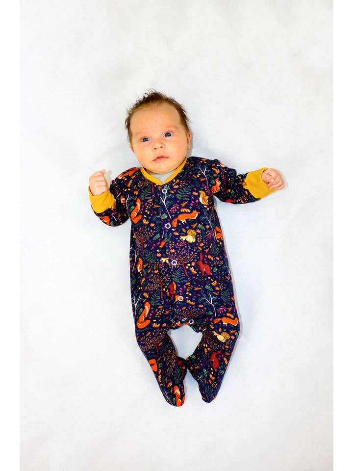LOLA+BLAKE - Wholesale Jumpsuit - Baby - Woodland Babygrow1