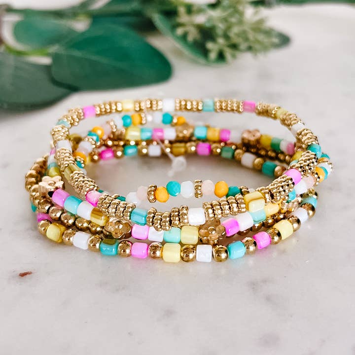 Lou & Co - Wholesale Beaded Bracelet - B-721-Multi
