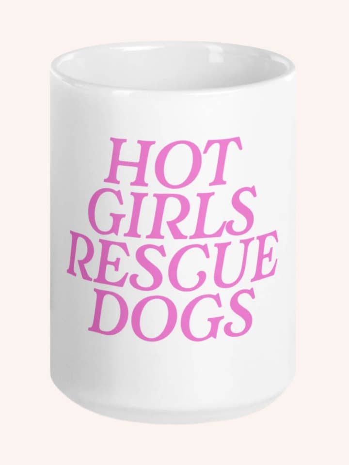 Hot Girls Rescue Dogs Mug for wholesale by Mutty Prints
