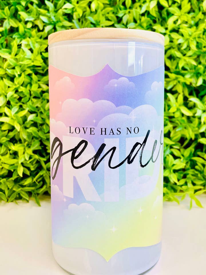 Kaars 9oz Pride Rainbow voor wholesale door Love & Luck Greetings