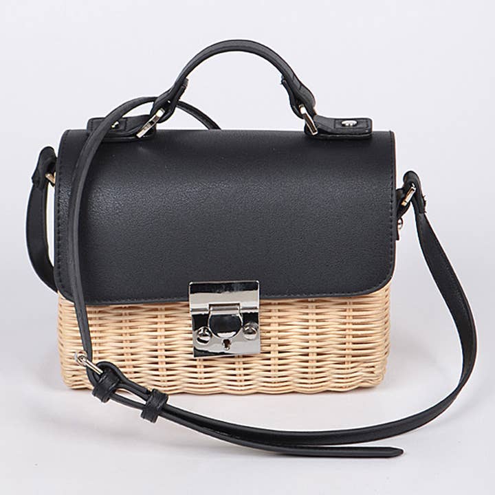 Bolso bandolera tejido de bambú para venta al por mayor de 3AM BY H&D ACCESSORIES