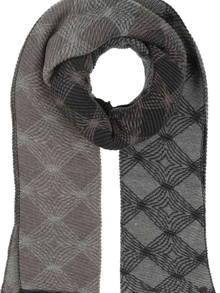 Geo Metallic Plisse for wholesale by FRAAS - The Scarf Company