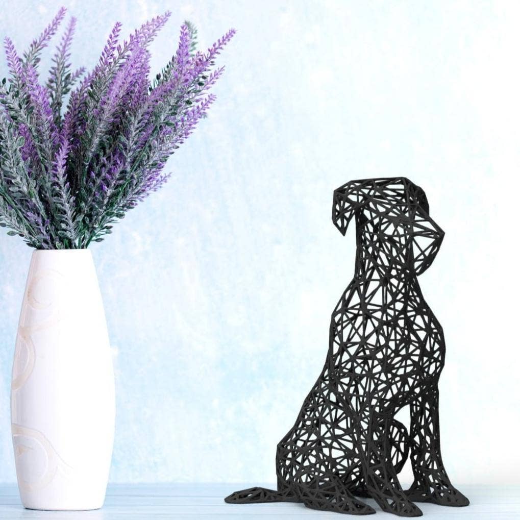 3DOfficeAT – Großhandel Skulptur – Niedliche geometrische Pitbull-Skulptur4