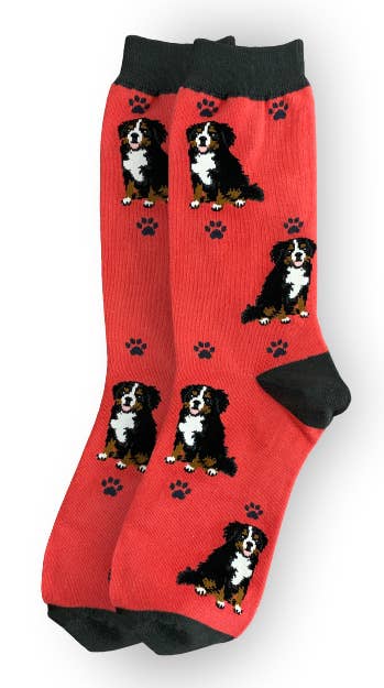 E&amp;S Pets – wholesale Socks – Unisex – Bernese Mt. Dog - Unisex - Fun Novelty Socks - Dog Socks1