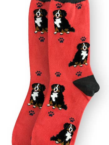 E&S Pets - Wholesale Socks - Unisex - Bernese Mt. Dog - Unisex - Fun Novelty Socks - Dog Socks1