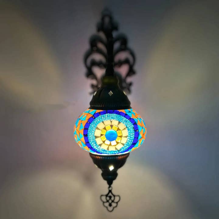 Applique Da Parete Mosaico Stile Tiffany In Vetro #3 per la vendita all'ingrosso da parte di Etnico del Mondo