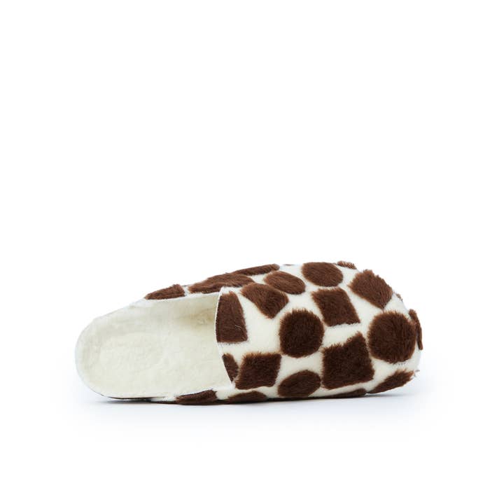 Mandél - Vendita all'ingrosso Pantofole - Donna - Pantofola ANGEL in feltro marrone - Art.MI22432