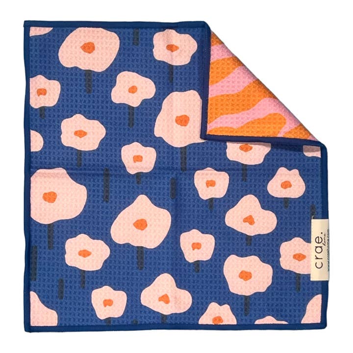Blue Pink Orange Fidget: Reversible Washcloth for wholesale on Faire