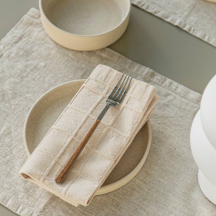 o cactuu - Wholesale Dinner & Cloth Napkin - Cotton Napkin with Squares - LAST UNITS - Table decor