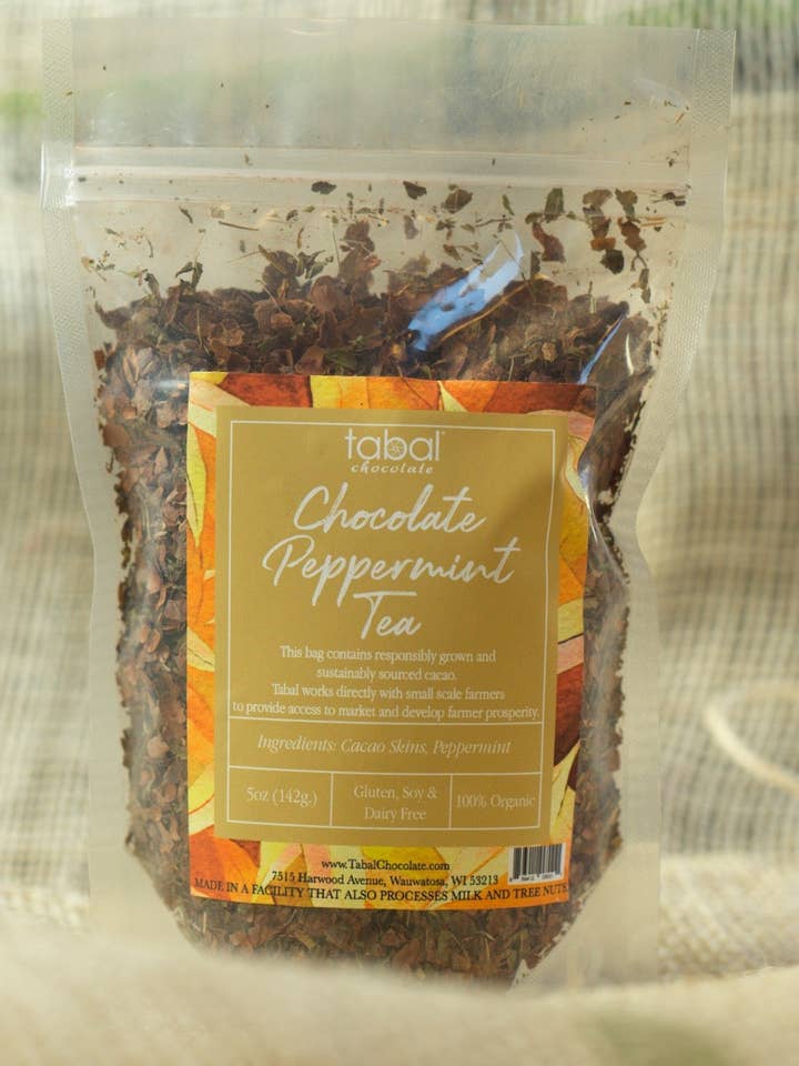 CACAO CHOCOLATE TEA (Peppermint, Blueberry, Chai, Chocolate) for wholesale by Tabal Chocolate