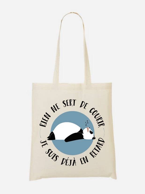 Tote Bag Je Suis Deja En Retard pour la vente par Wooop