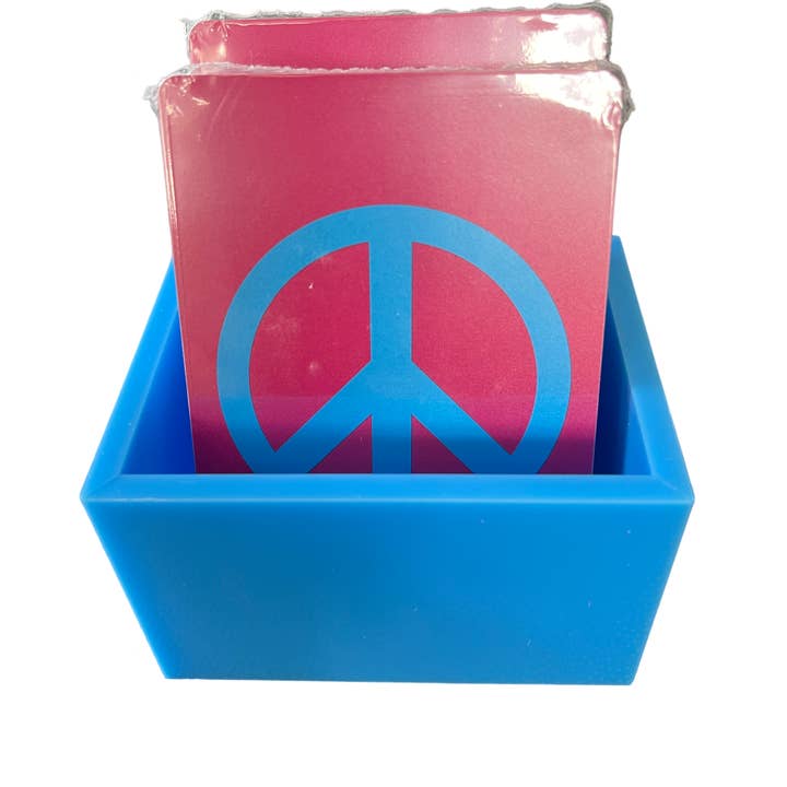 Canasta Sets.com - Wholesale Card Holder - Unisex - Deck Card Holder- cards in waiting- BRIGHT BLUE