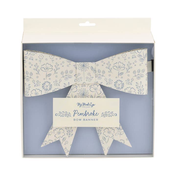 My Mind’s Eye - Wholesale Party Sign/Banner - PEM1102 - Floral Bow Banner